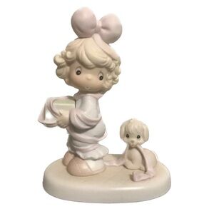 1993 Precious Moments "Tied Up For The Holidays" Figurine